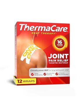 Joint Pain Relief Heat Wraps Therapy Pads Adhesive Drug Free Arthritis 12 Count
